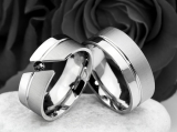 Snubní Titanové prsteny Black Diamond JT989