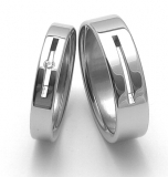 Snubní prsteny z chirurgické oceli ZERO Collection rz04045+rz86010