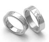 Prsteny z chirurgické oceli ZERO Collection rz05010+rz05011