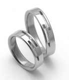 Snubní prsteny z chirurgické oceli ZERO Collection rz05015+rz85015