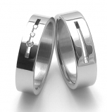 Snubní prsteny z chirurgické oceli ZERO Collection rz06010+rz86010