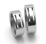 Snubní prsteny z chirurgické oceli ZERO Collection rz06104+rz86104