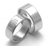 Snubní prsteny z chirurgické oceli ZERO Collection rz08002+rz08000