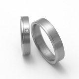 Snubní Titanové prsteny ZERO Collection TTN0301+TTN0302
