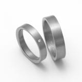 Snubní Titanové prsteny ZERO Collection TTN0701+TTN0702