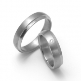 Snubní Titanové prsteny ZERO Collection TTN0801+TTN0803