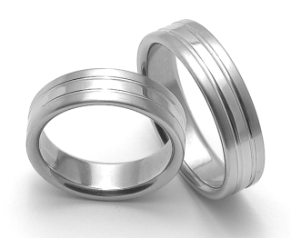 Snubní prsteny z chirurgické oceli ZERO Collection rz06248+rz06248