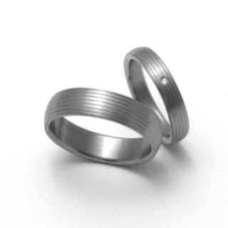 Snubní Titanové prsteny ZERO Collection TTN0601+TTN0603