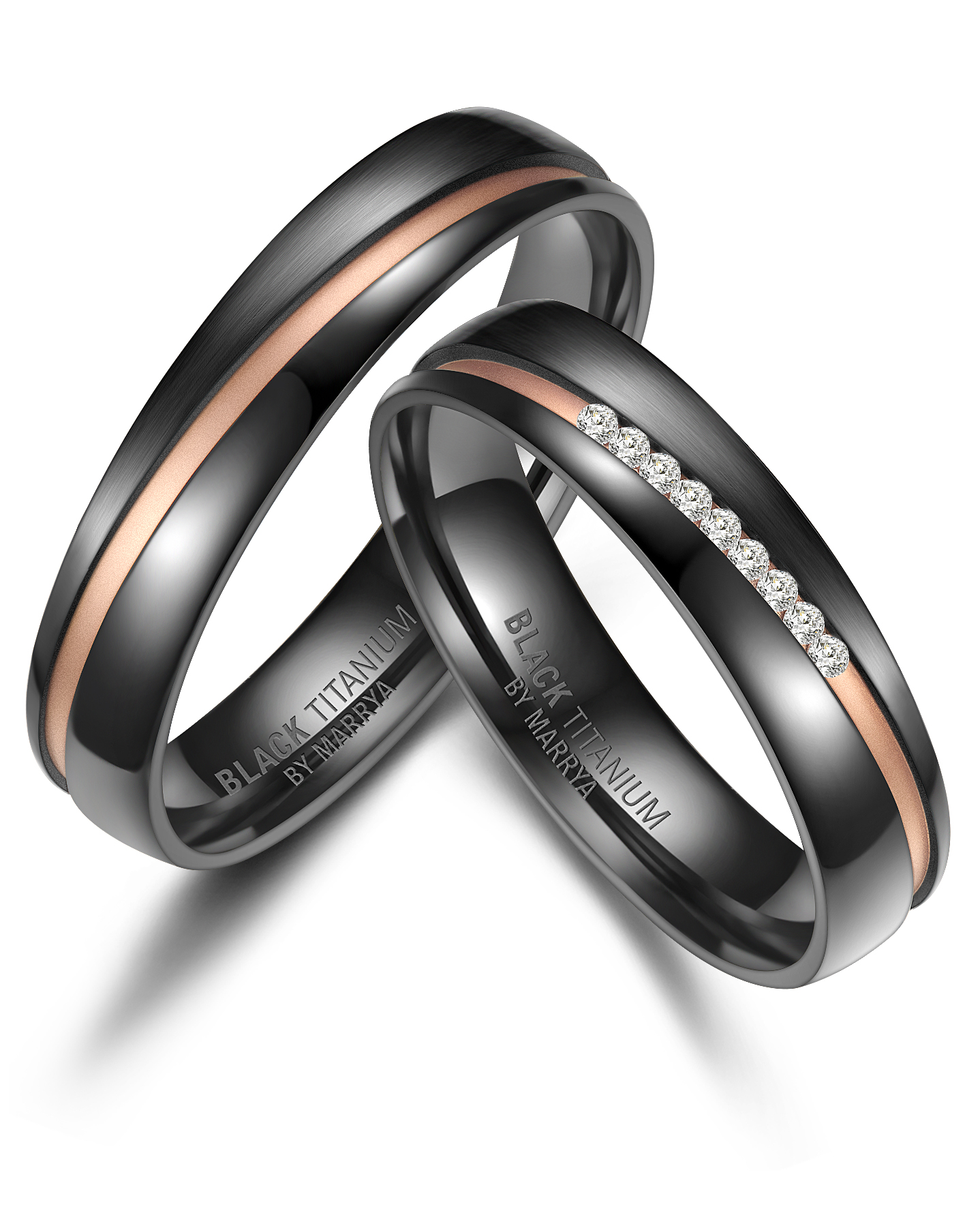 Prsteny Black titanium