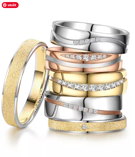 Ocelové snubní prsteny Marrya