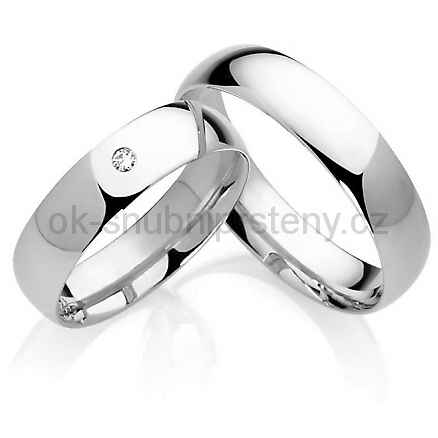 Snubní prsteny z chirurgické oceli OC1024