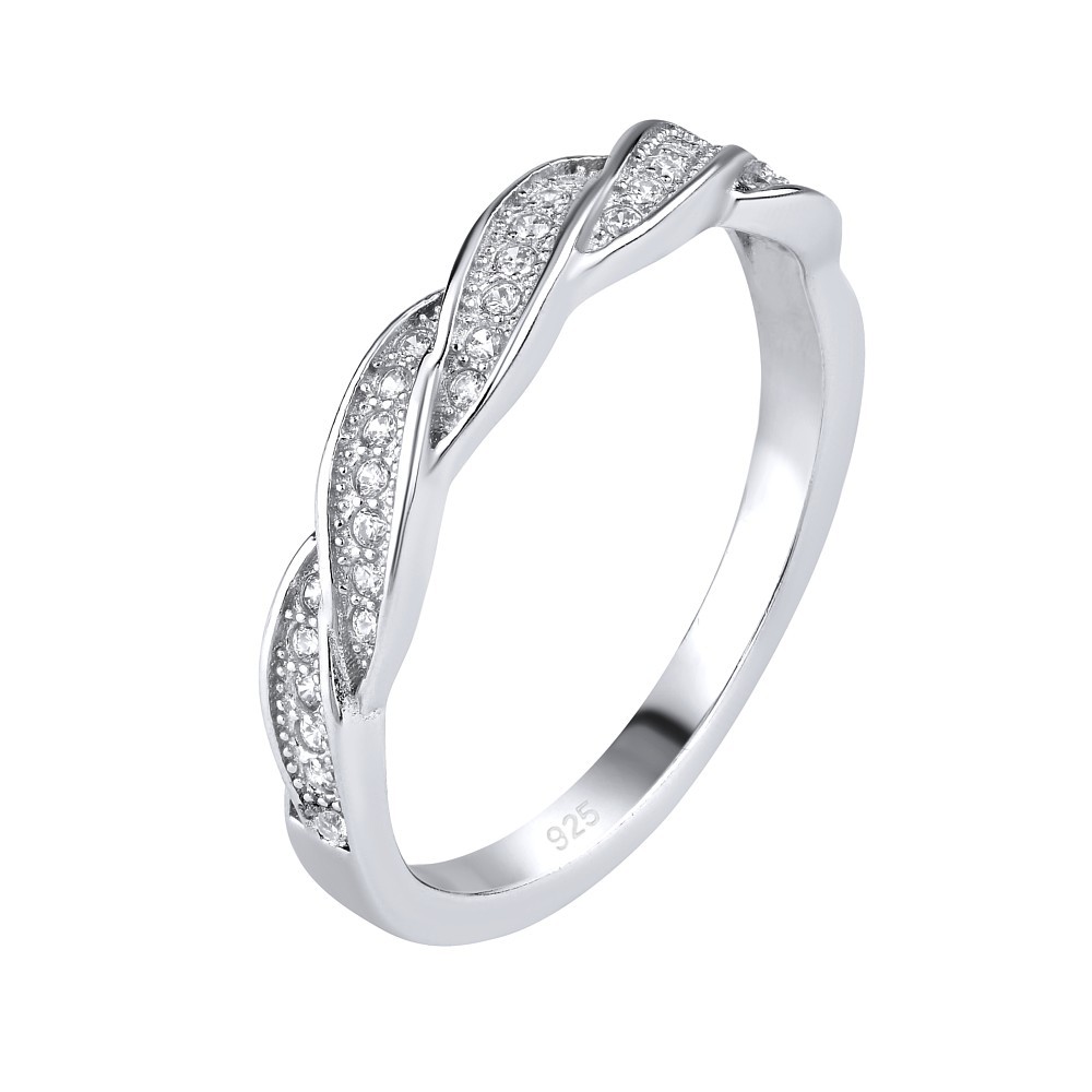 Stříbrný prsten IRIS s mikro zirkony