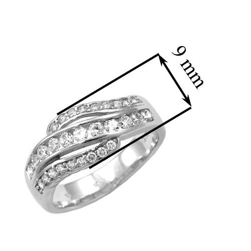 Elegantní stříbrný prsten FLARE