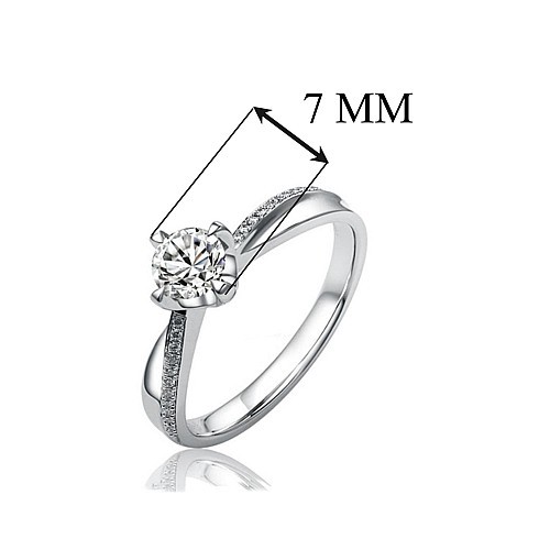 SILVEGO stříbrný originální prsten Florence se Swarovski® Zirconia