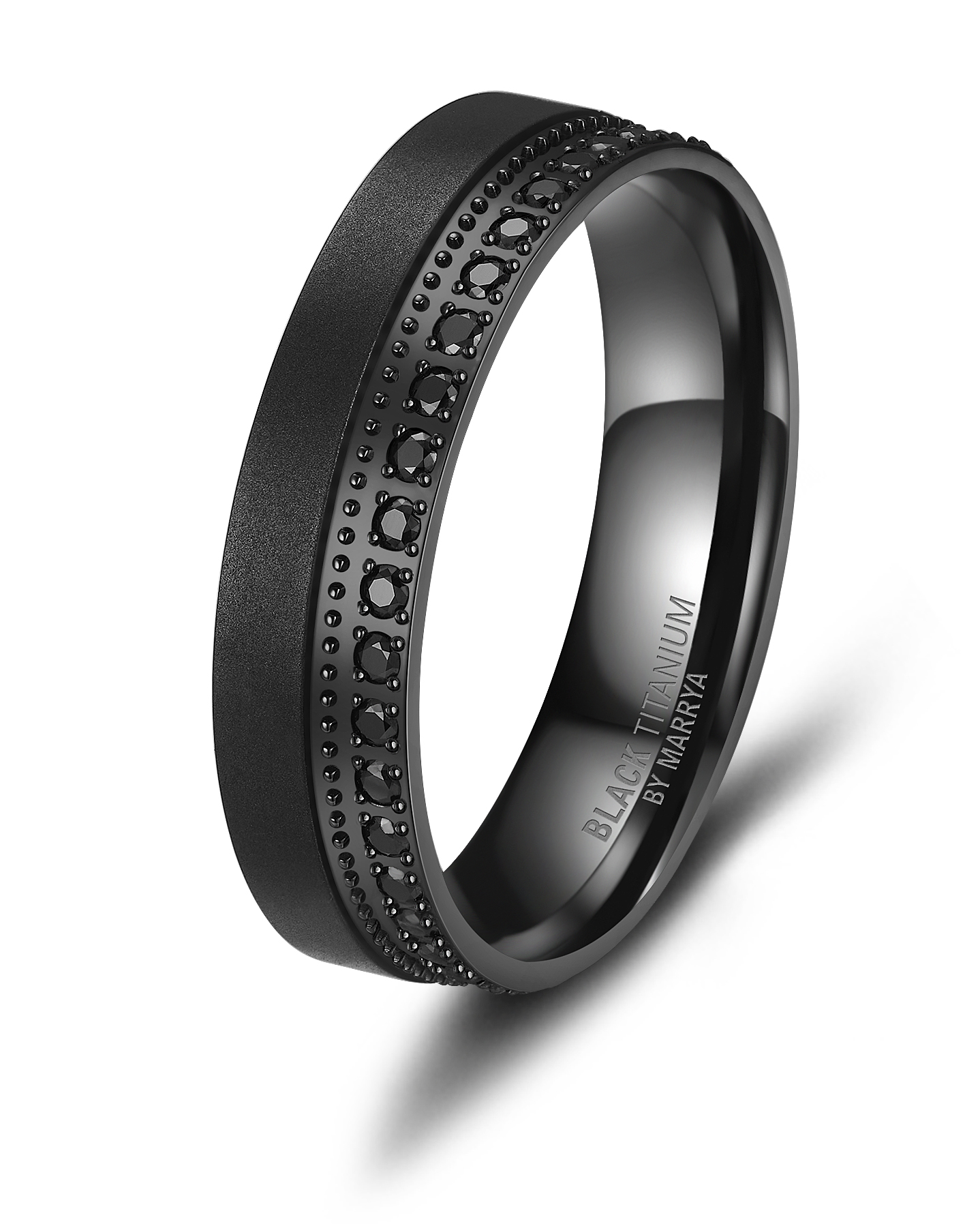 Snubní prsteny Black Titanium Black Panther