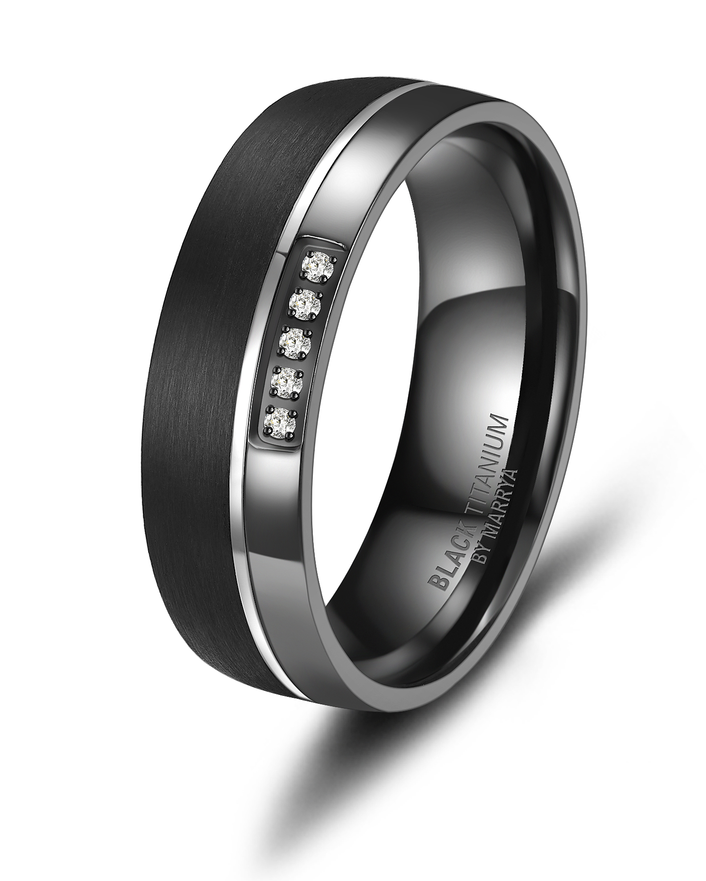Snubní prsteny Black Titanium Black eye