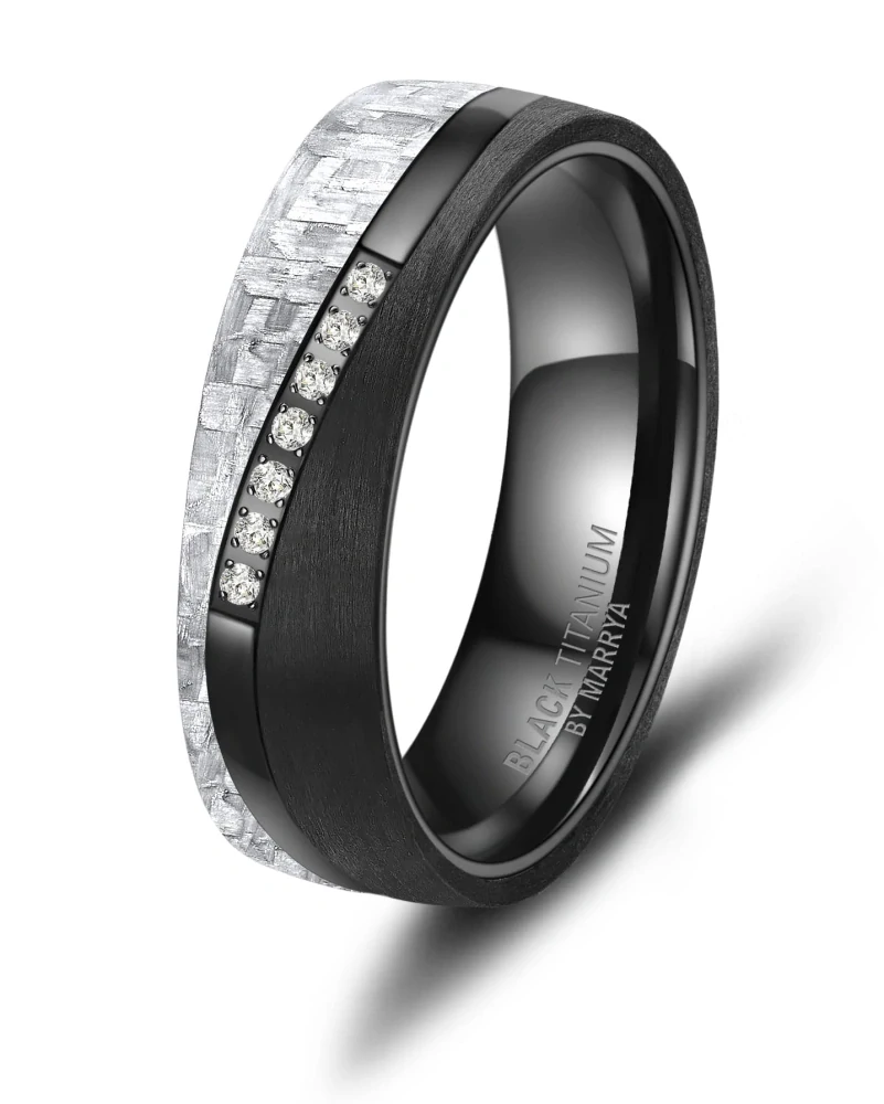 Snubní prsteny Black Titanium Oko Havrana