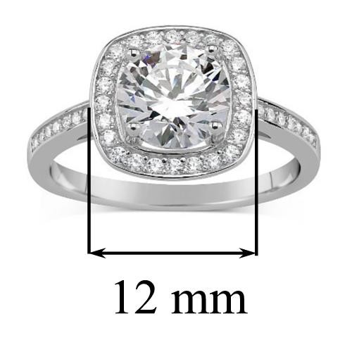 SILVEGO stříbrný prsten se Swarovski® Zirconia