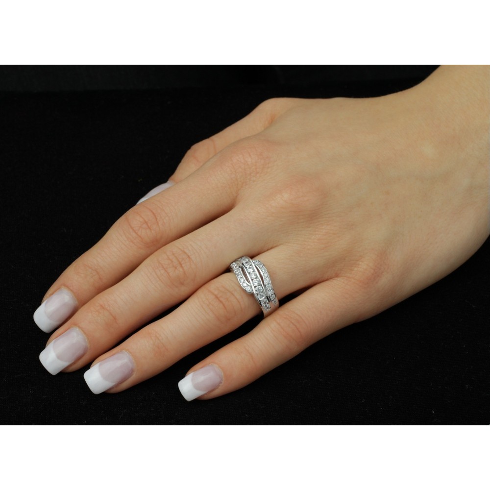 Elegantní stříbrný prsten FLARE