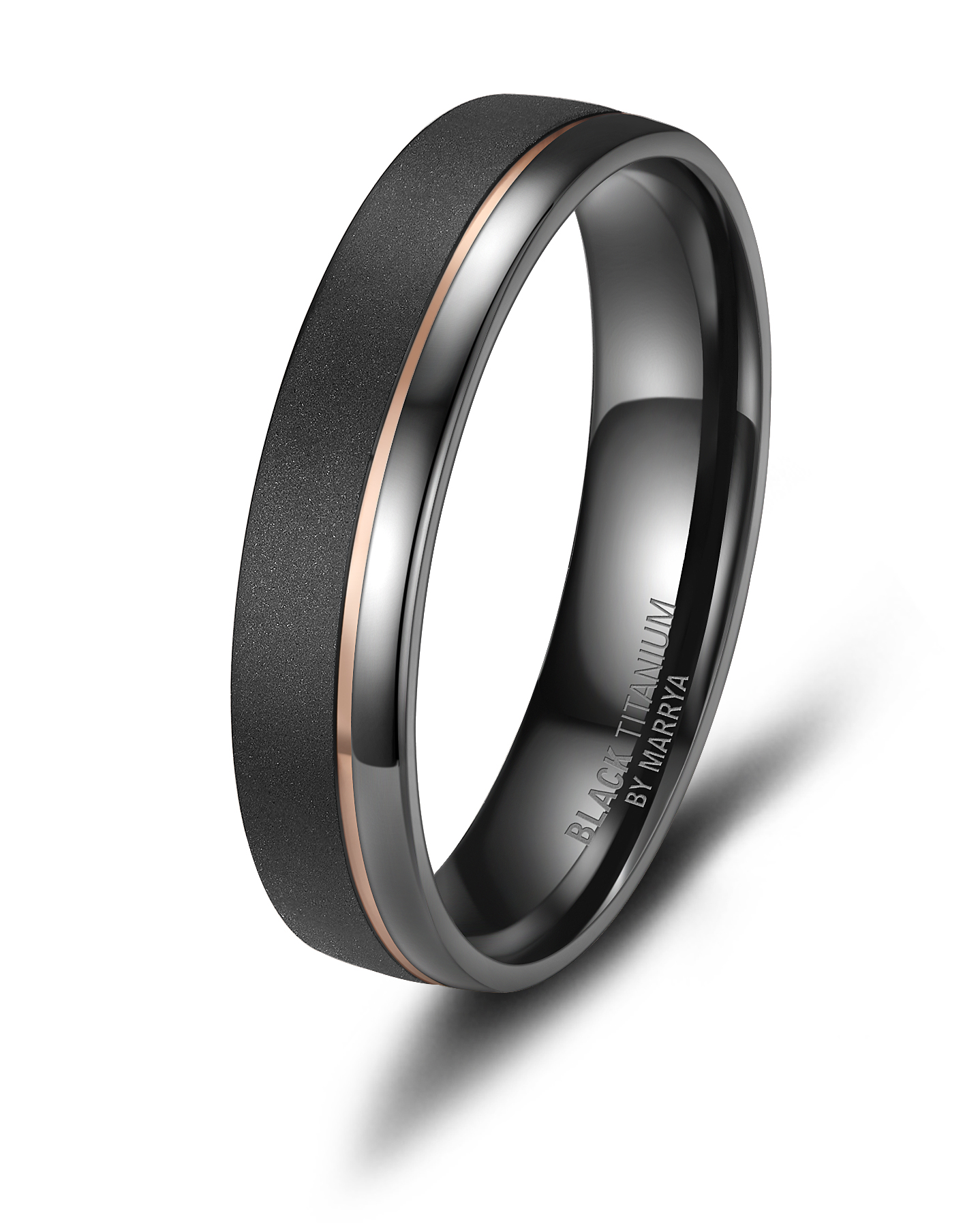 Snubní prsteny Black Titanium black Pearl