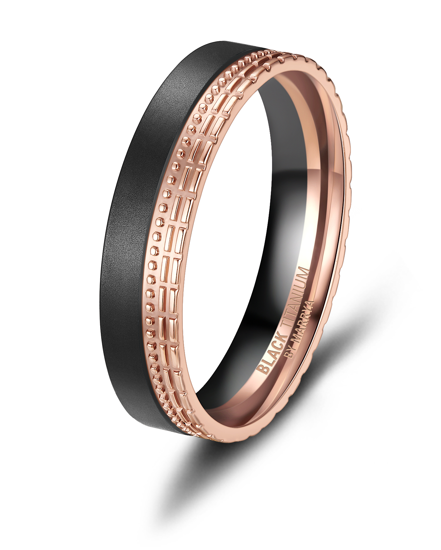 Snubní prsteny Black Titanium Pink delight