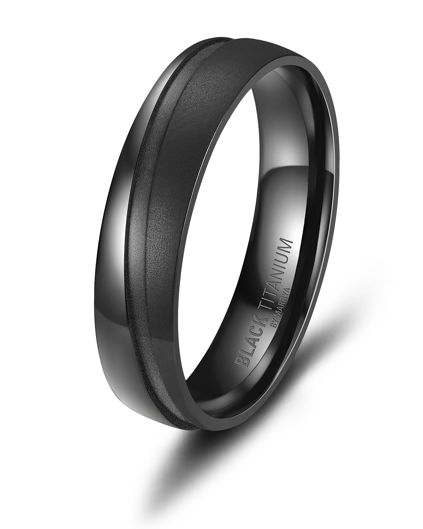 Snubní prsteny Black Titanium Black Rose