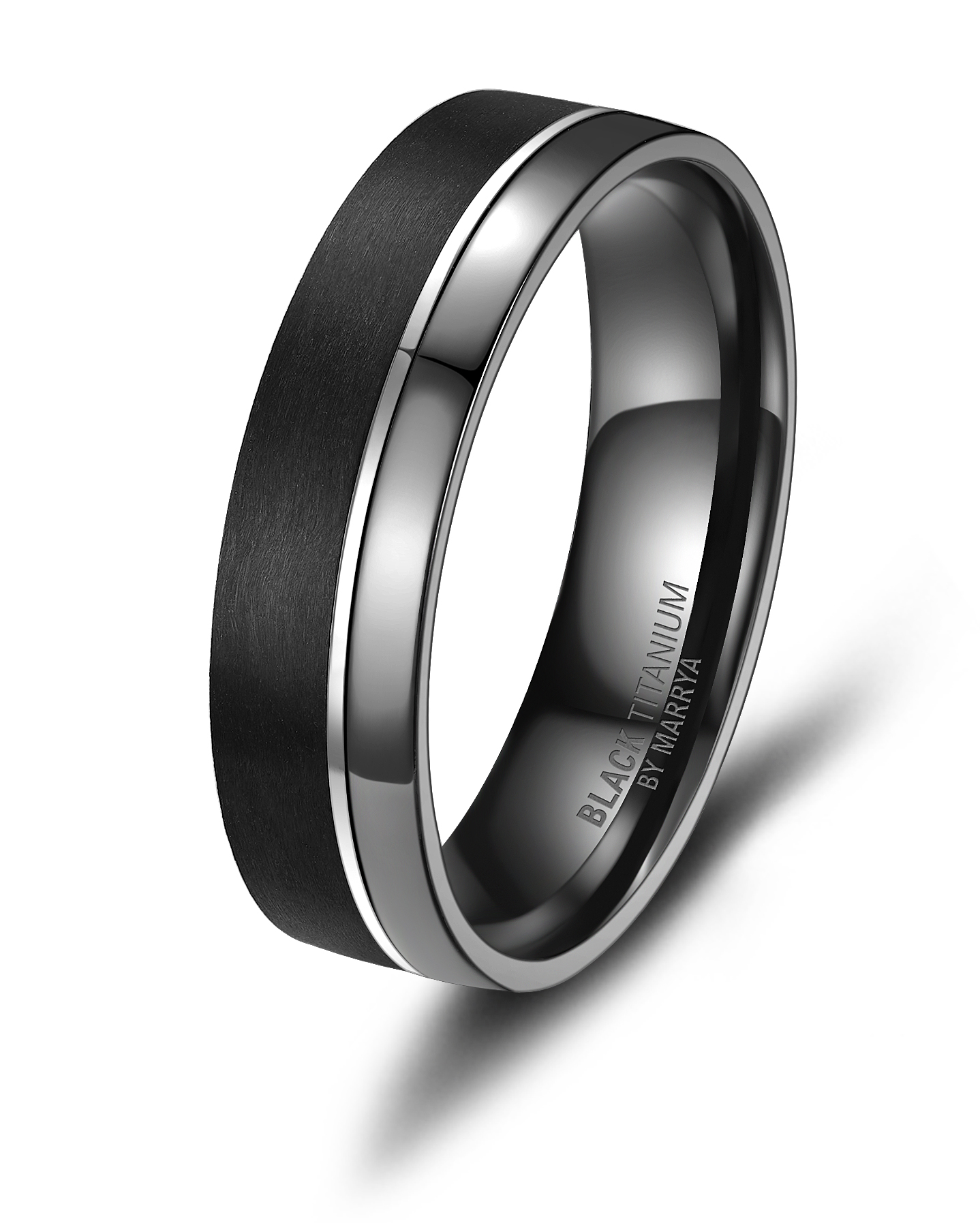 Snubní prsteny Black Titanium Black eye