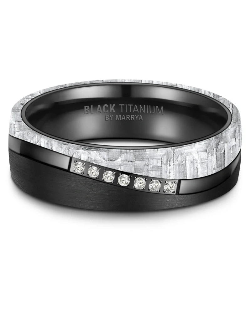 Snubní prsteny Black Titanium Oko Havrana