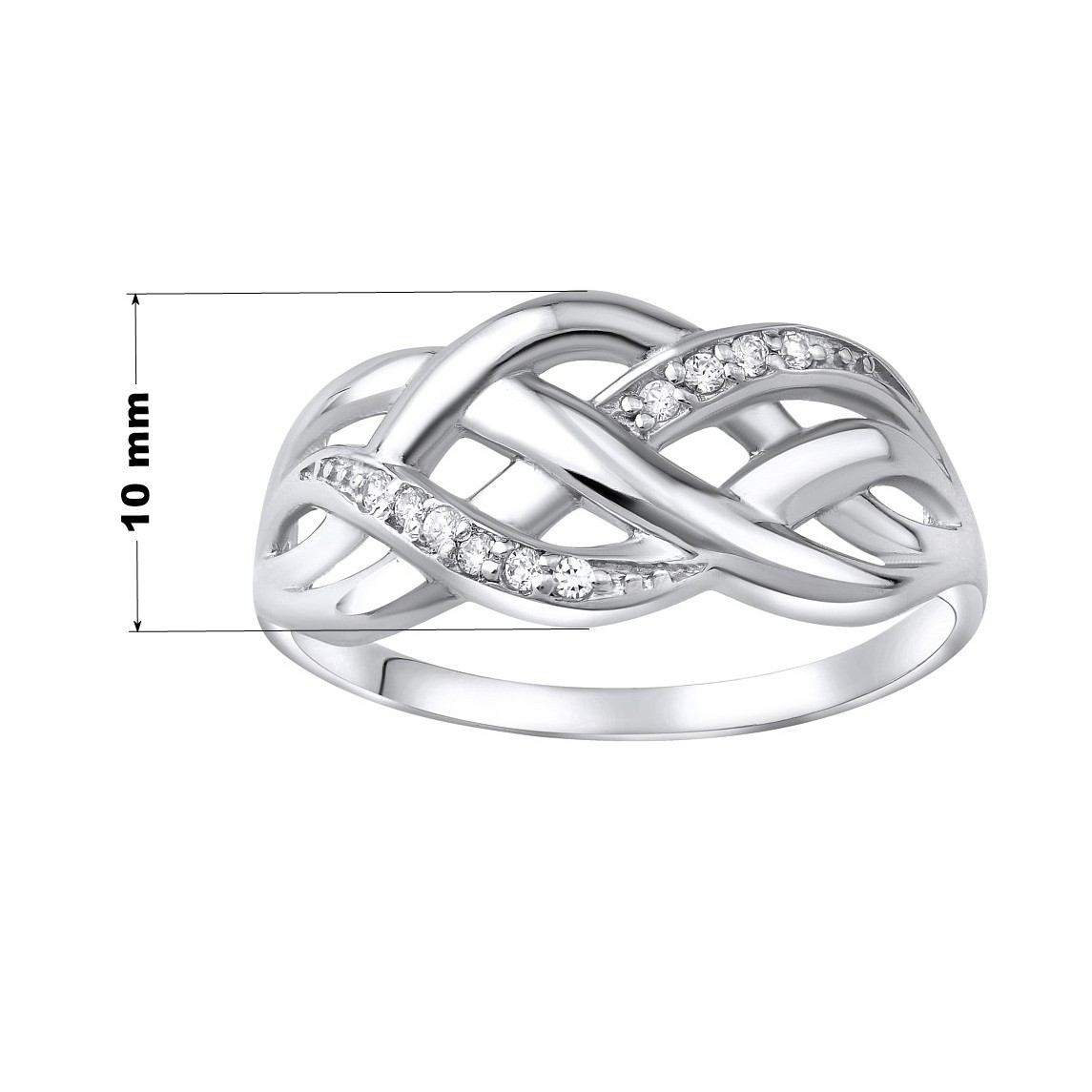 Luxusní stříbrný prsten ELISEE se zirkony