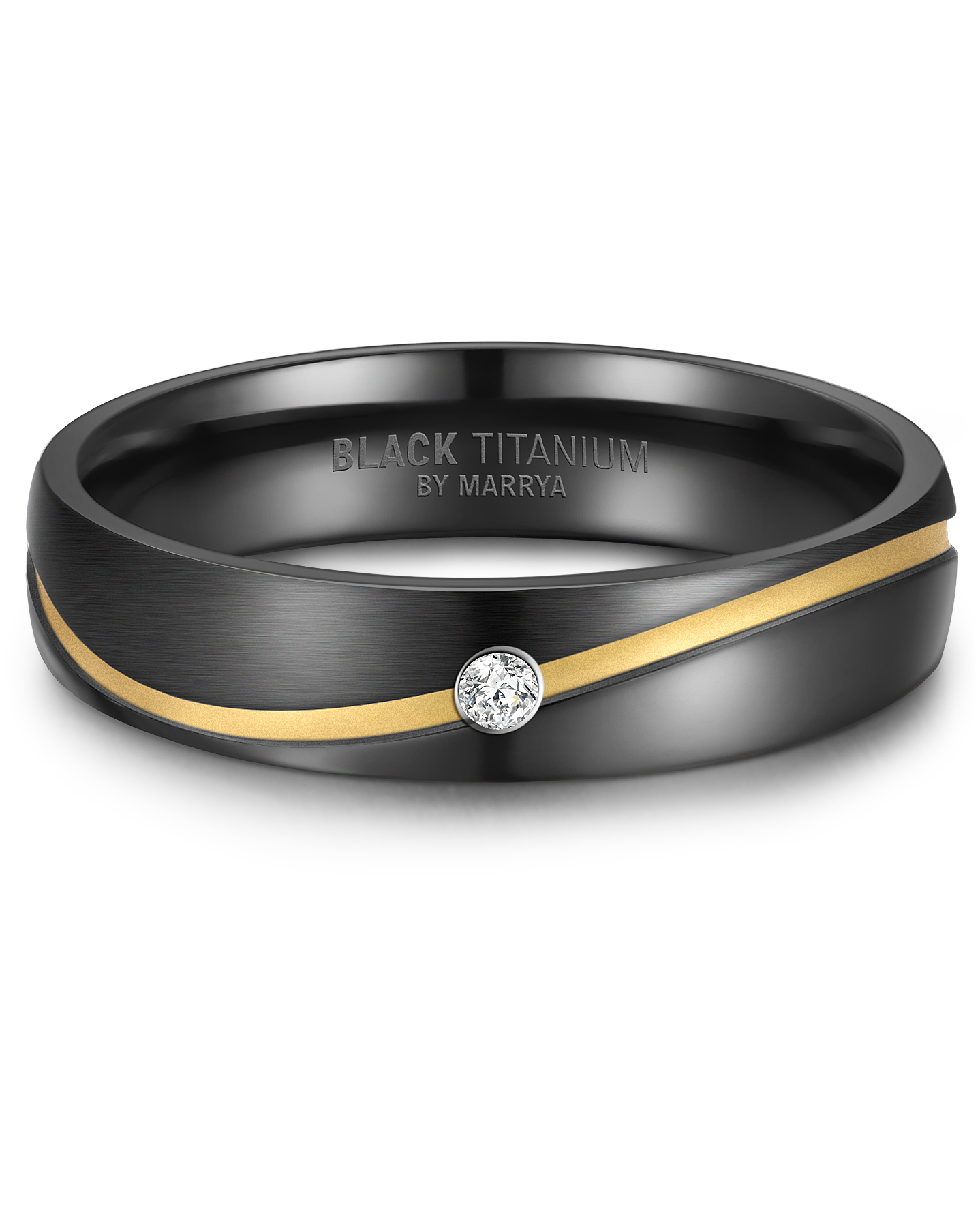 Snubní prsteny Black Titanium Gold line