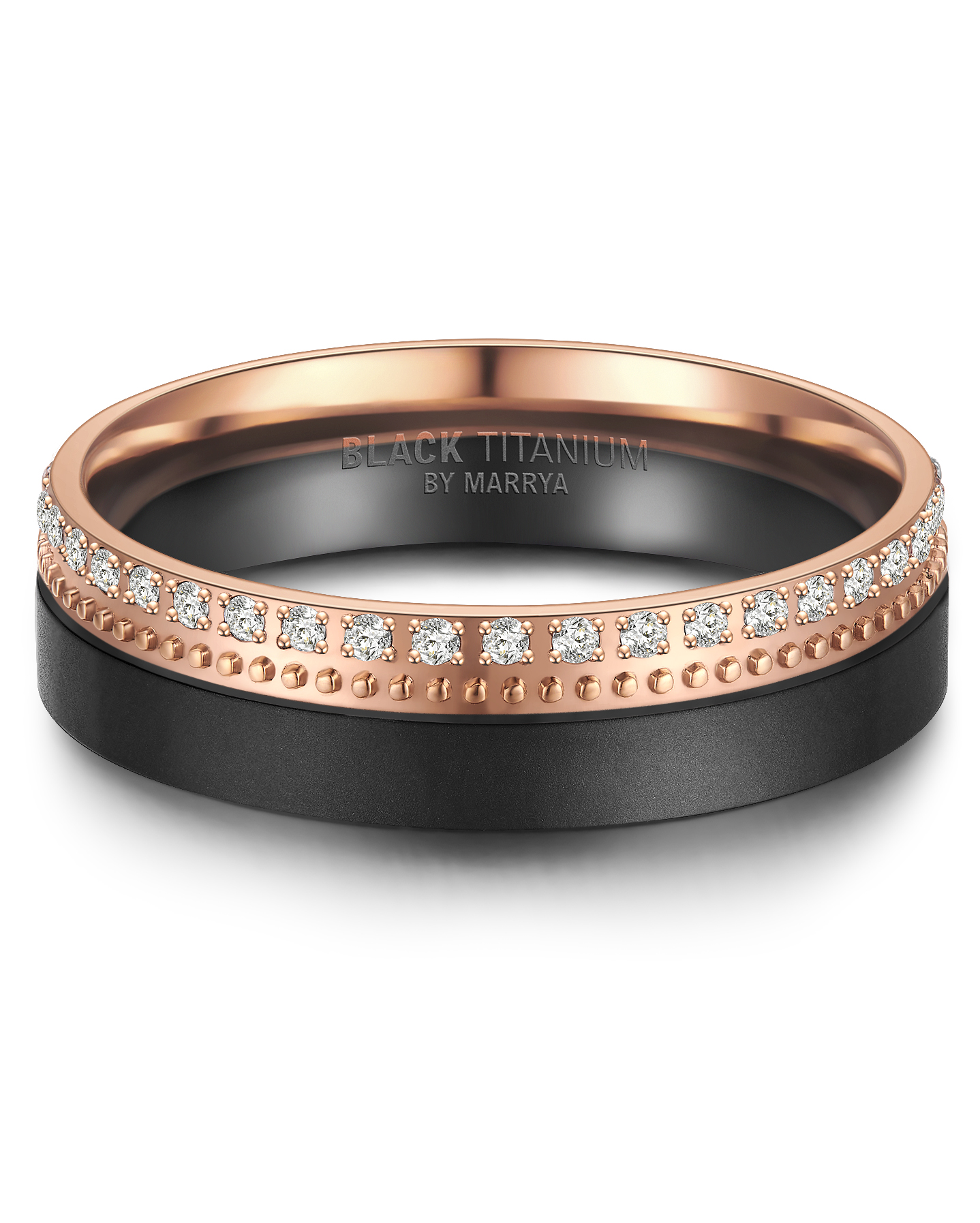 Snubní prsteny Black Titanium Pink delight
