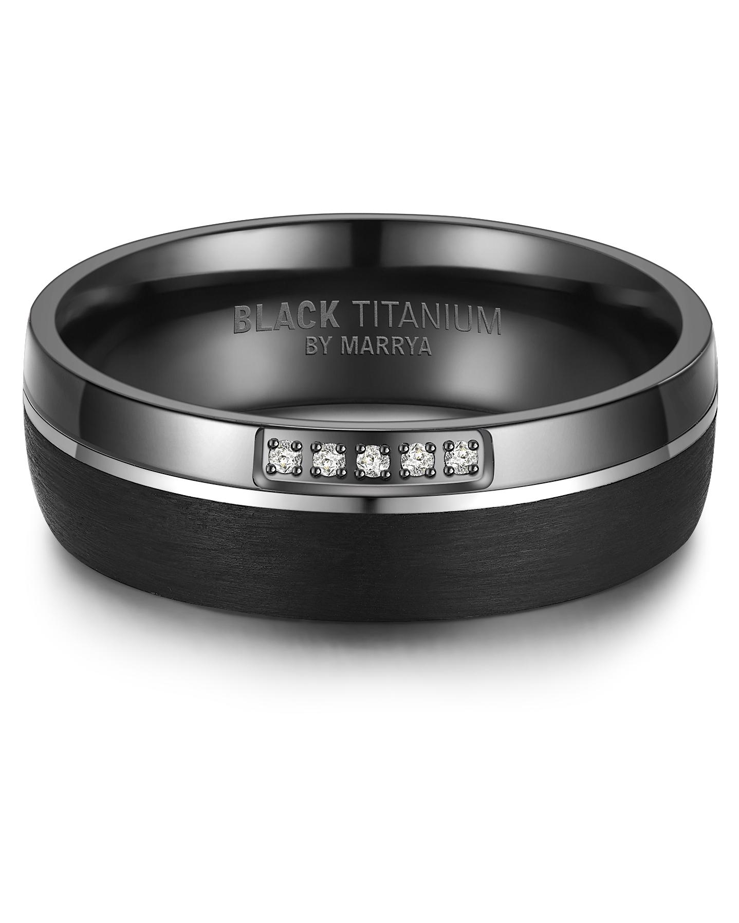 Snubní prsteny Black Titanium Black eye