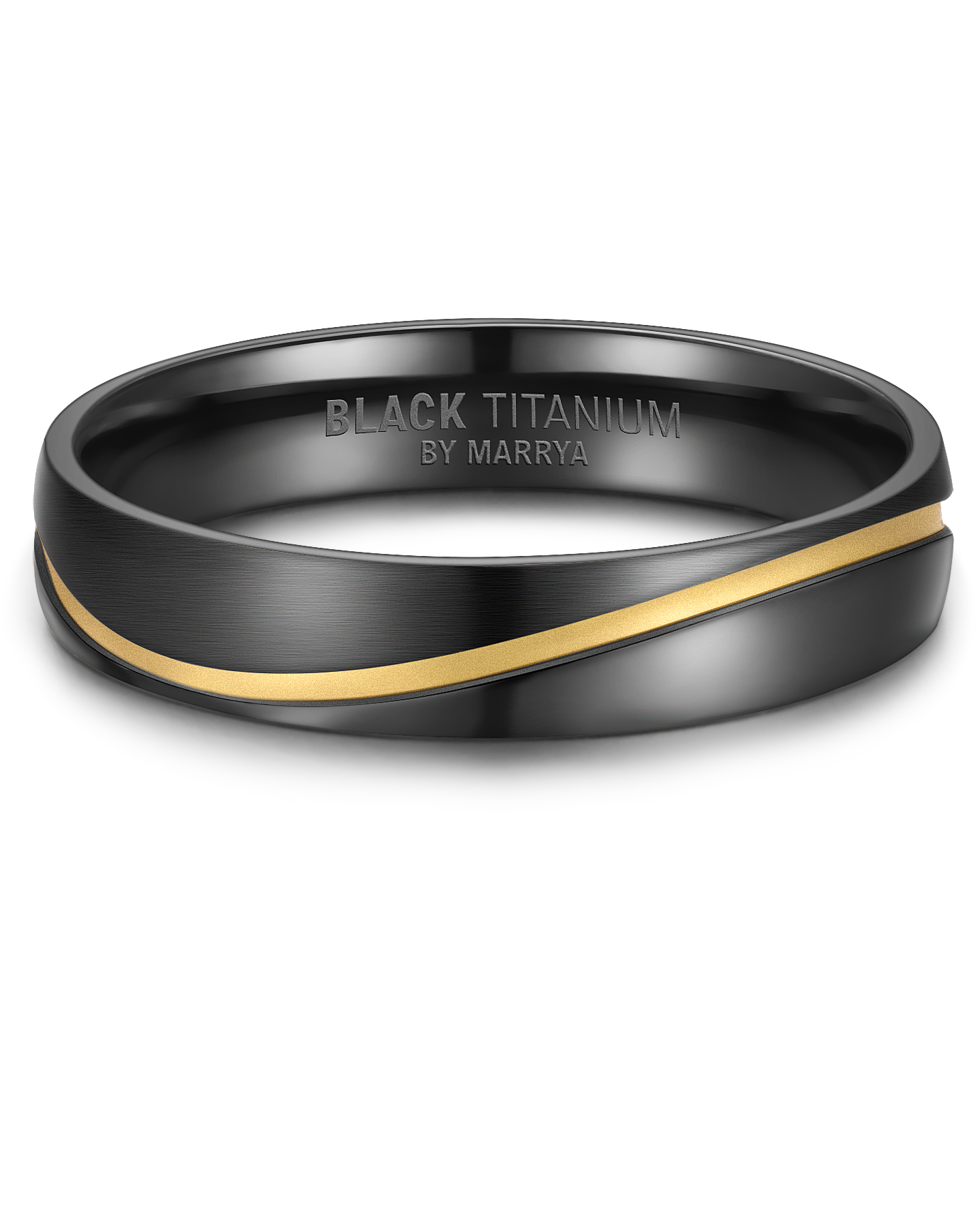 Snubní prsteny Black Titanium Gold line