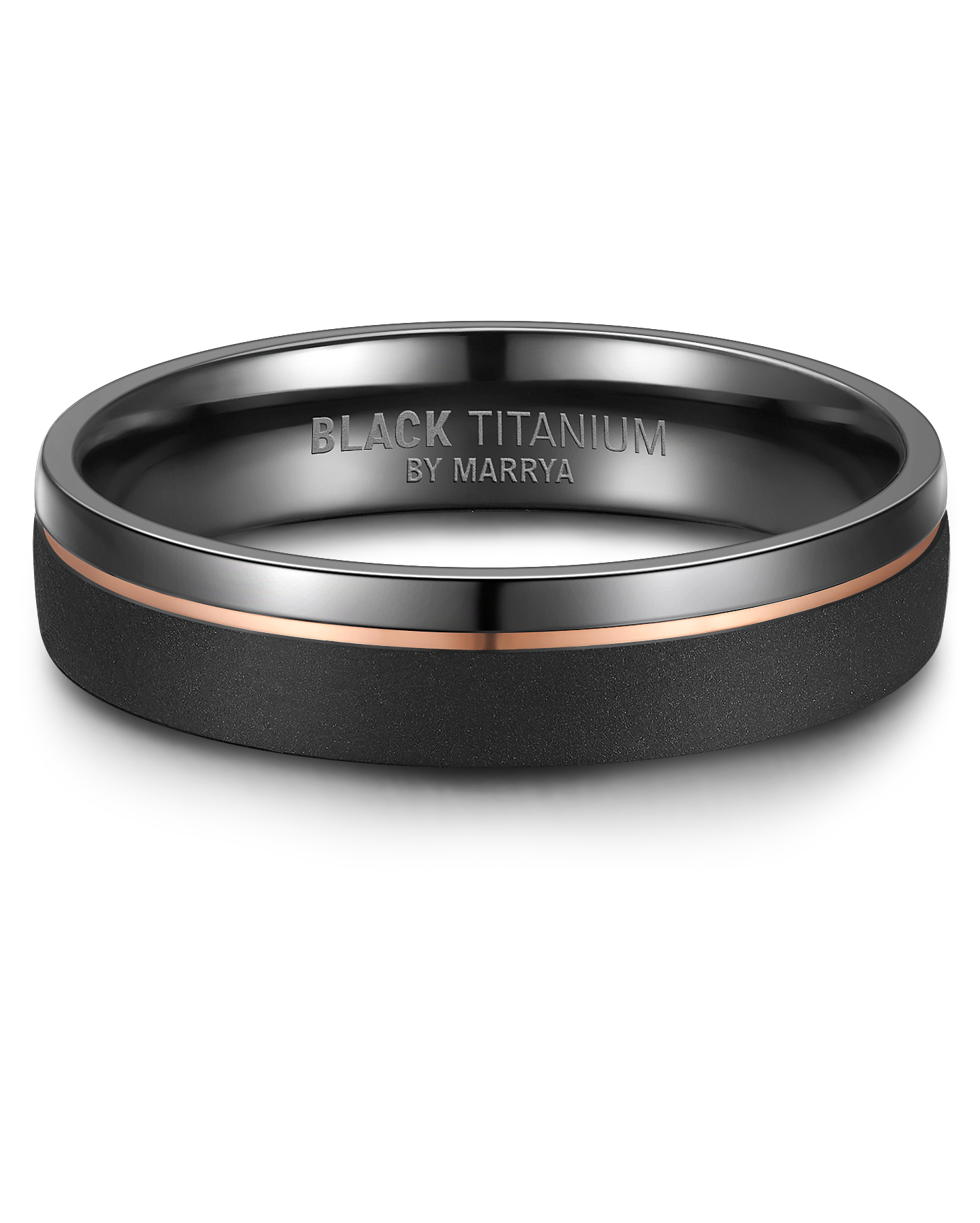 Snubní prsteny Black Titanium black Pearl