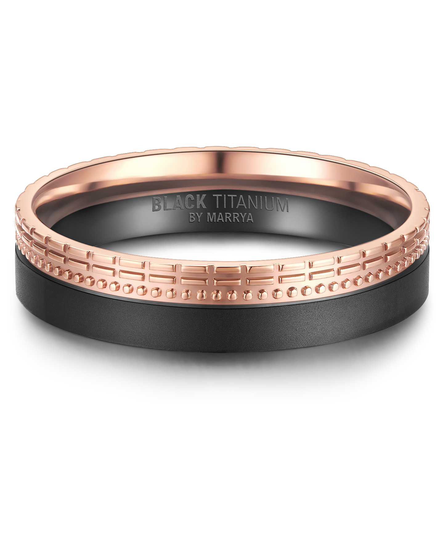 Snubní prsteny Black Titanium Pink delight