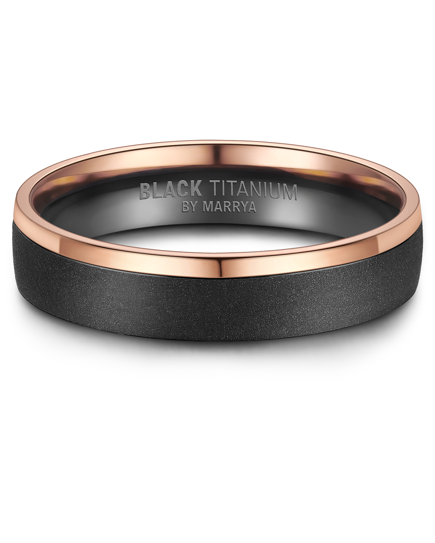 Snubní prsteny Black Titanium Pink love