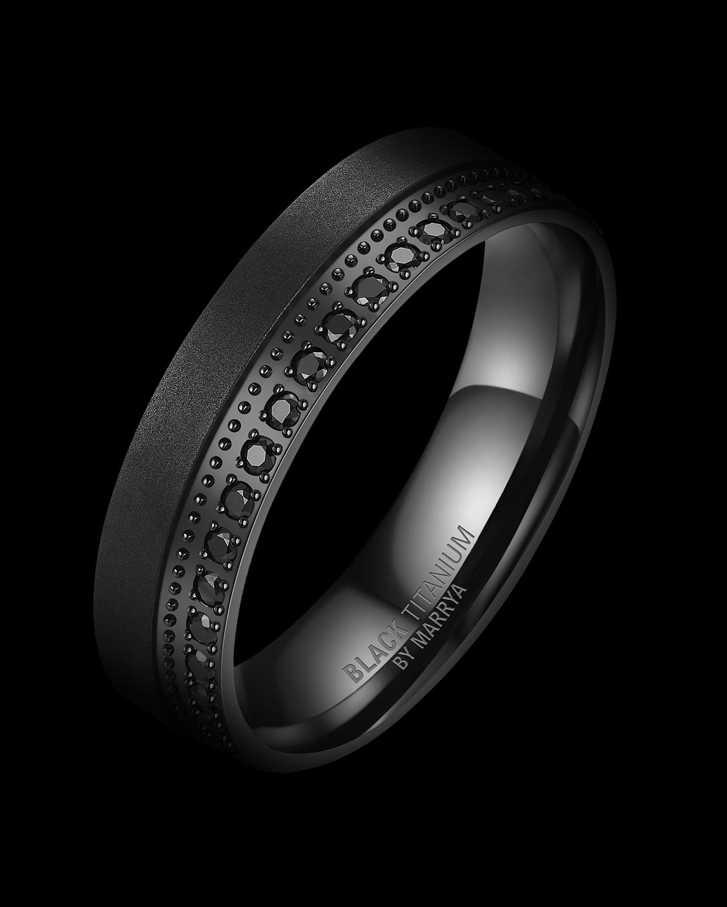 Snubní prsteny Black Titanium Black Panther