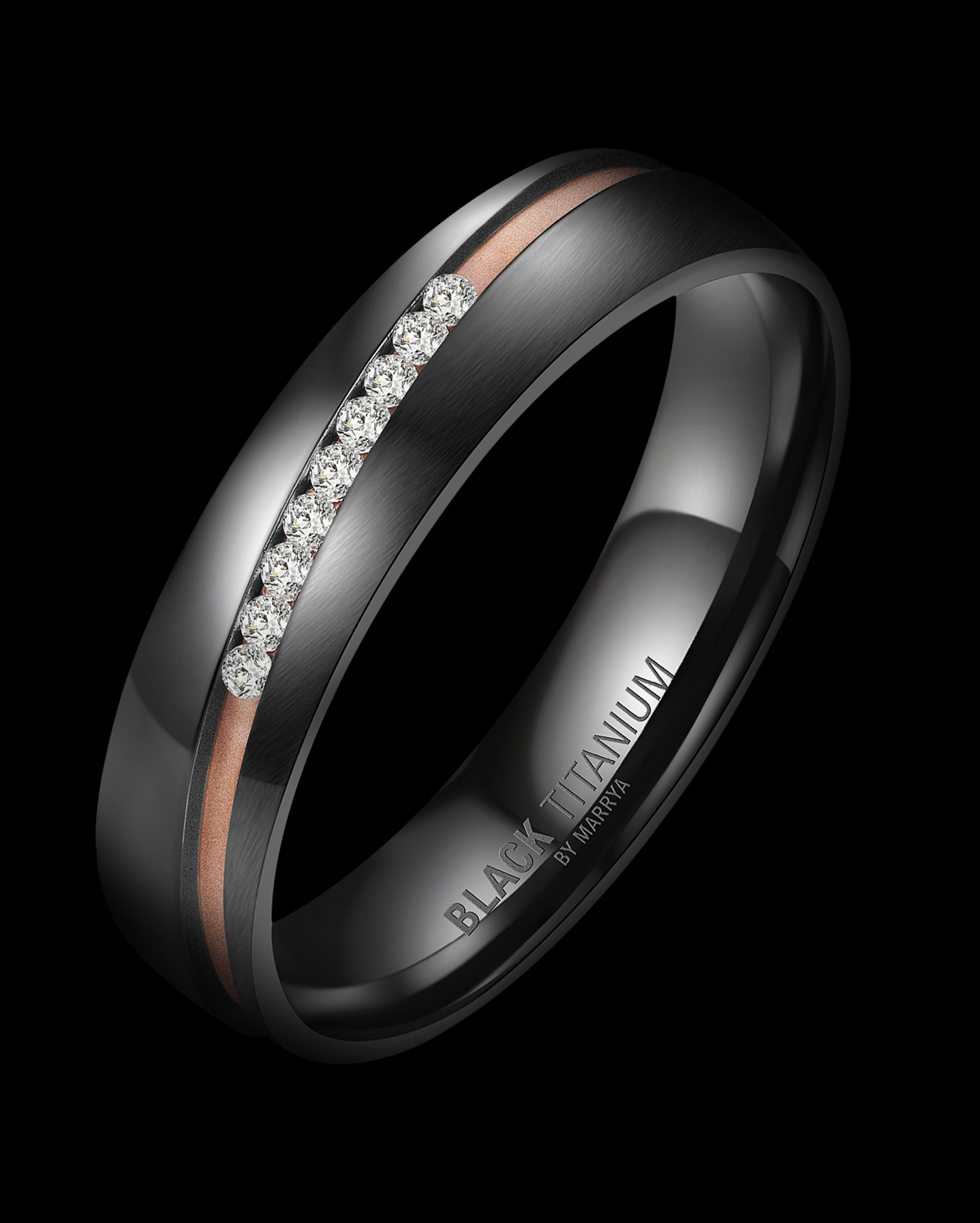 Snubní prsteny Black Titanium Black King