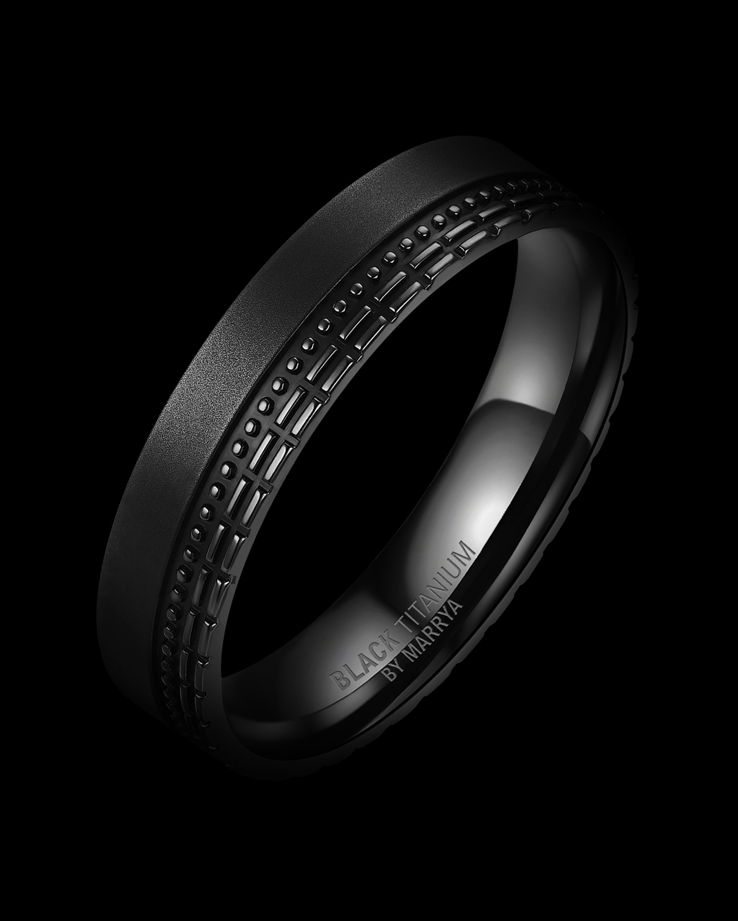 Snubní prsteny Black Titanium Black Panther