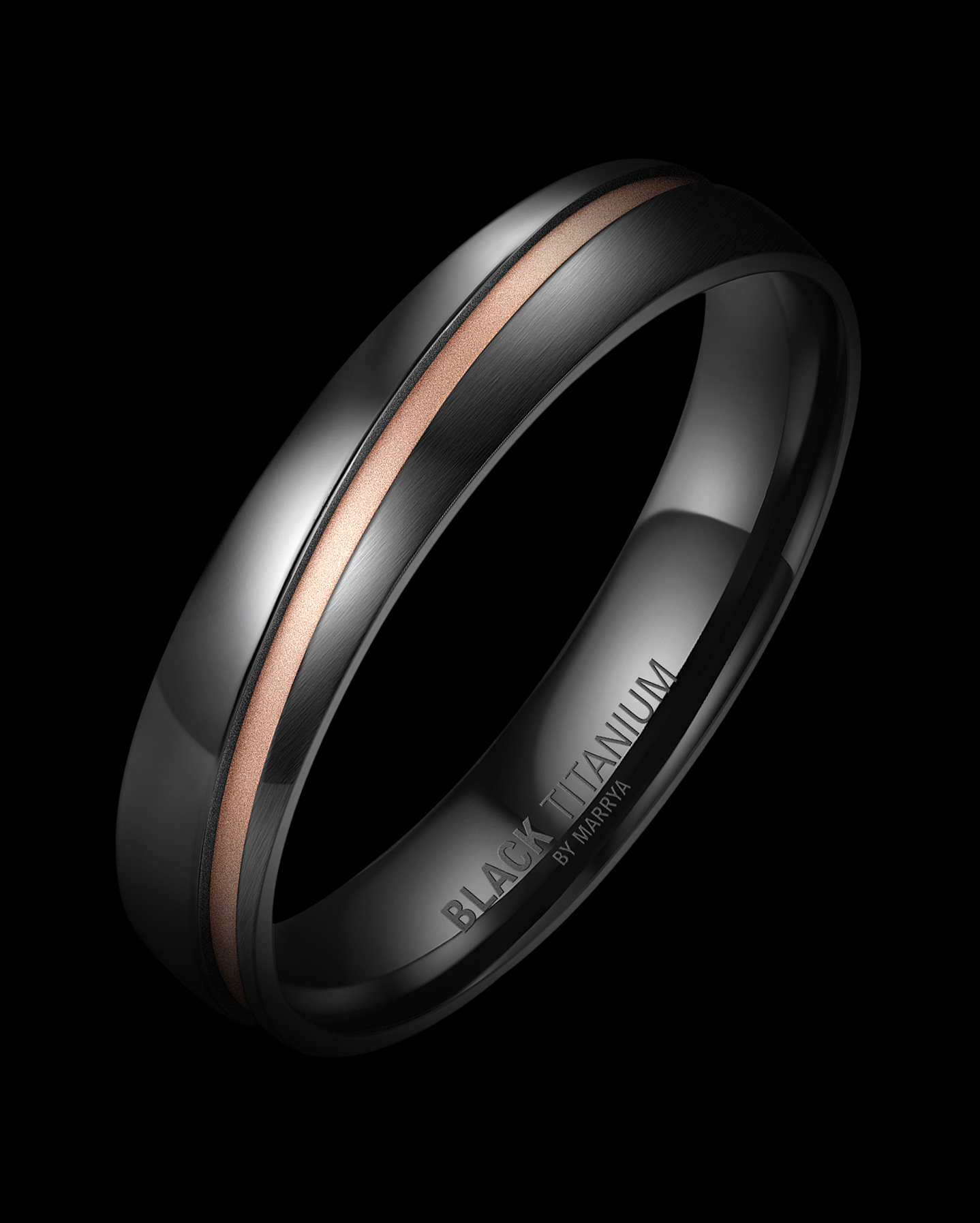 Snubní prsteny Black Titanium Black King