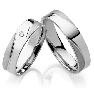 Snubní prsteny z chirurgické oceli OC1013