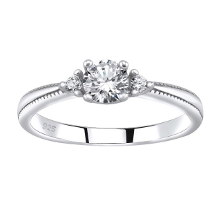 SILVEGO stříbrný prsten MELAYNA se Swarovski® Zirconia