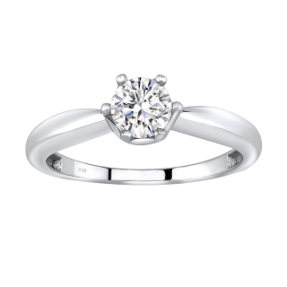 SILVEGO stříbrný prsten se Swarovski® Zirconia