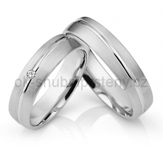 Jemné stříbrné snubní prsteny Altea