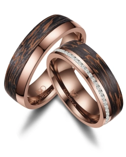 Snubní prsteny karbon Bronze – Když se originalita setká s elegancí